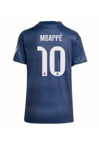 Real Madrid Kylian Mbappe #10 Fotballdrakt Borte Klær Dame 2025-26 Korte ermer